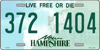 NH license plate 3721404