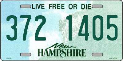 NH license plate 3721405