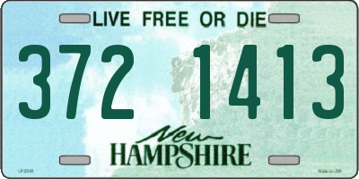 NH license plate 3721413