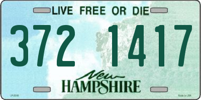 NH license plate 3721417