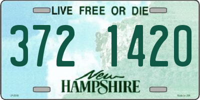 NH license plate 3721420