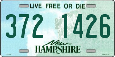 NH license plate 3721426