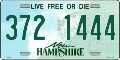 NH license plate 3721444
