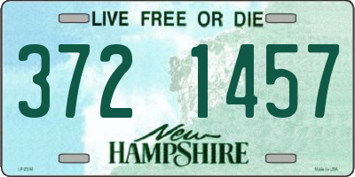 NH license plate 3721457