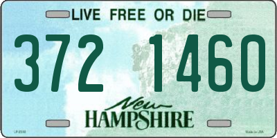 NH license plate 3721460