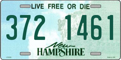 NH license plate 3721461