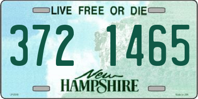 NH license plate 3721465