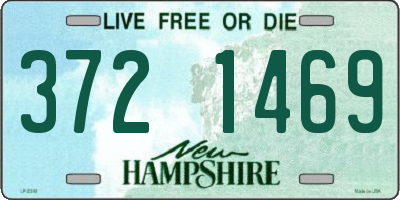 NH license plate 3721469