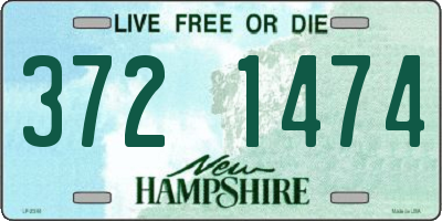 NH license plate 3721474