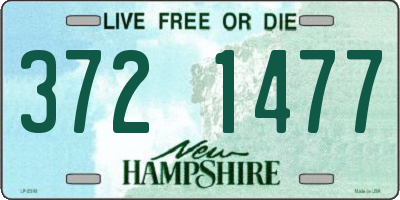 NH license plate 3721477