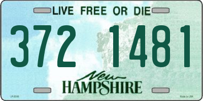NH license plate 3721481