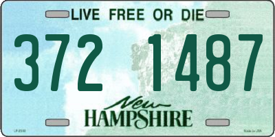 NH license plate 3721487