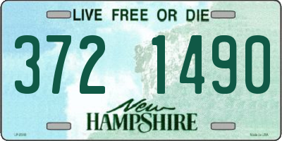 NH license plate 3721490