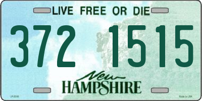 NH license plate 3721515