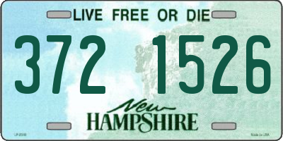 NH license plate 3721526