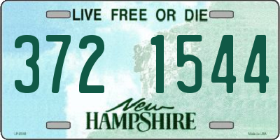 NH license plate 3721544
