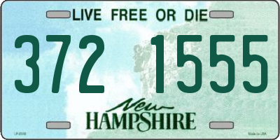 NH license plate 3721555