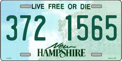 NH license plate 3721565