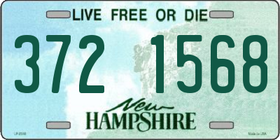 NH license plate 3721568