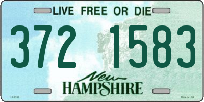 NH license plate 3721583