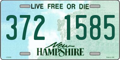 NH license plate 3721585
