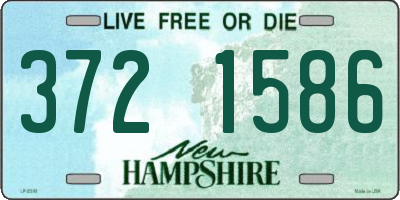 NH license plate 3721586