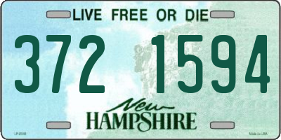 NH license plate 3721594