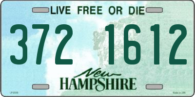 NH license plate 3721612
