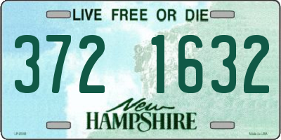 NH license plate 3721632