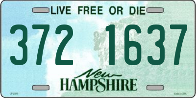 NH license plate 3721637