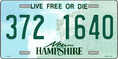 NH license plate 3721640