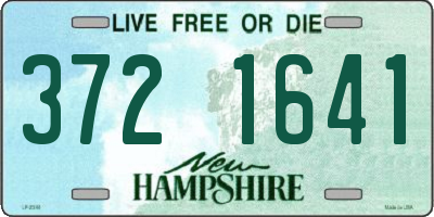 NH license plate 3721641