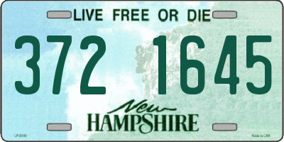 NH license plate 3721645