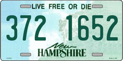 NH license plate 3721652