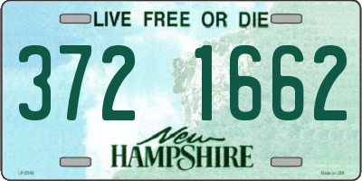 NH license plate 3721662
