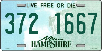 NH license plate 3721667