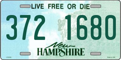 NH license plate 3721680
