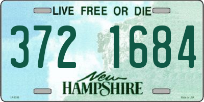 NH license plate 3721684