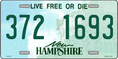 NH license plate 3721693