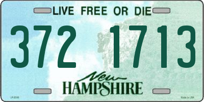 NH license plate 3721713