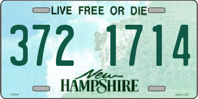 NH license plate 3721714