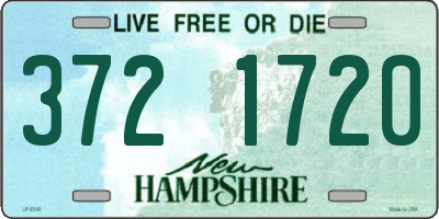 NH license plate 3721720