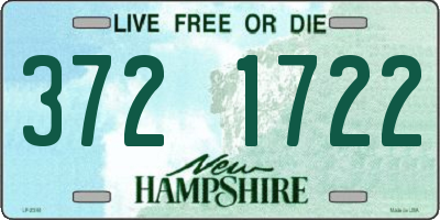 NH license plate 3721722