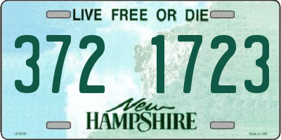 NH license plate 3721723
