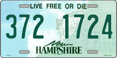 NH license plate 3721724