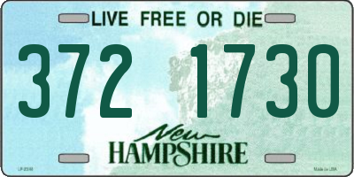 NH license plate 3721730