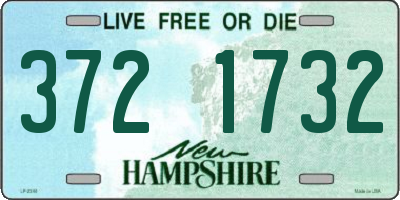 NH license plate 3721732