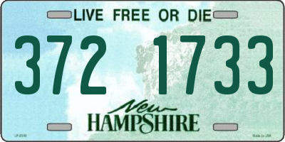 NH license plate 3721733
