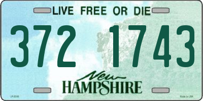NH license plate 3721743
