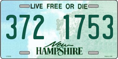 NH license plate 3721753